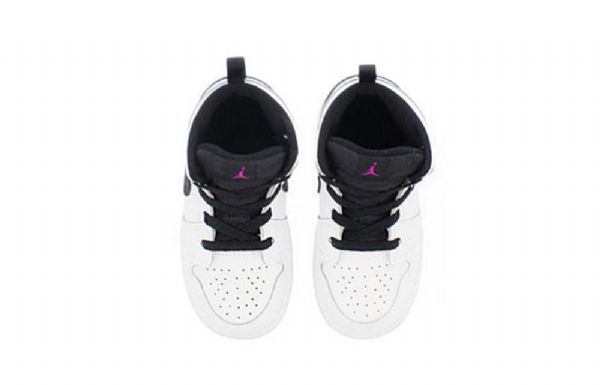 Nike Air Jordan 1 Mid Tops Gt Retro Koripallokengät Lapsille Valkoinen Fuksia