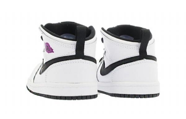 Nike Air Jordan 1 Mid Tops Gt Retro Koripallokengät Lapsille Valkoinen Fuksia
