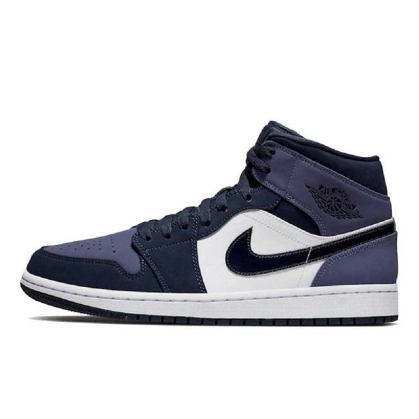 Nike Air Jordan 1 Mid Tops Hiotetut Kengät Miehille Purppura