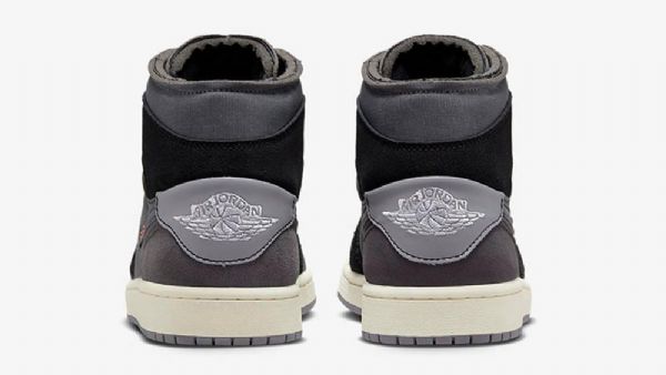 Nike Air Jordan 1 Mid Tops Inside Out Kengät Miehille Musta Harmaa
