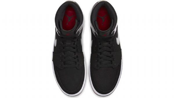 Nike Air Jordan 1 Mid Tops Johnny Kilroy Miesten Kengät Musta Hopea
