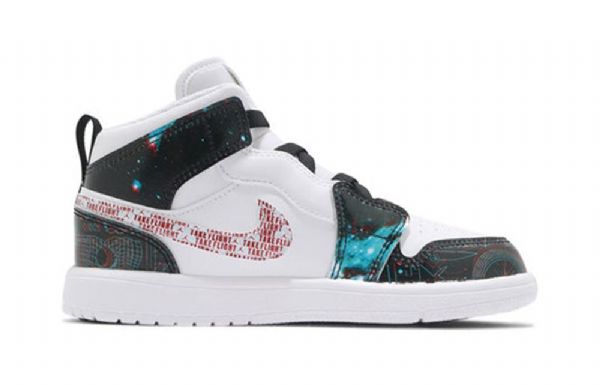 Nike Air Jordan 1 Mid Tops Kaikki Se Ps Retro Koripallokengät Miehille Valkoinen Musta