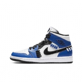 Nike Air Jordan 1 Mid Tops Katso Sisterhood Kengät Miehille Sininen