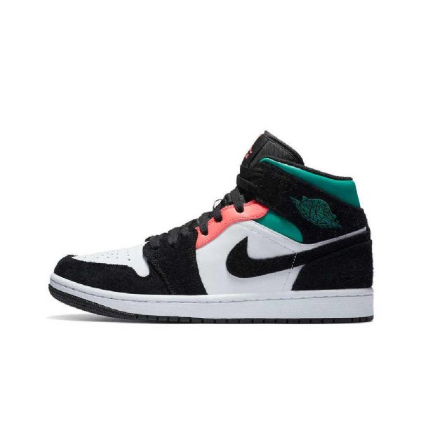 Nike Air Jordan 1 Mid Tops Katso South Beach Kengät Miehille Musta