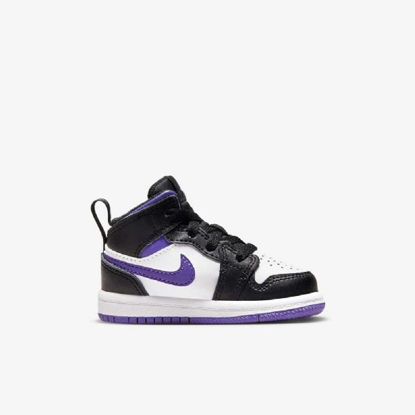 Nike Air Jordan 1 Mid Tops Kengät Lapsille Keltainen Musta
