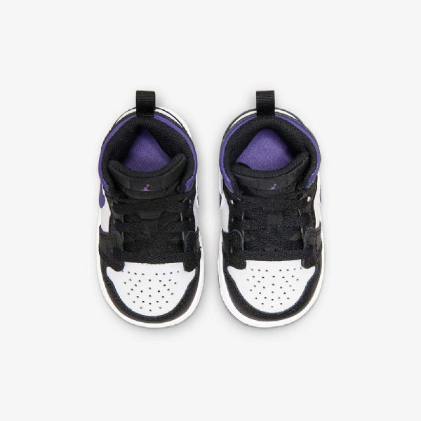 Nike Air Jordan 1 Mid Tops Kengät Lapsille Keltainen Musta