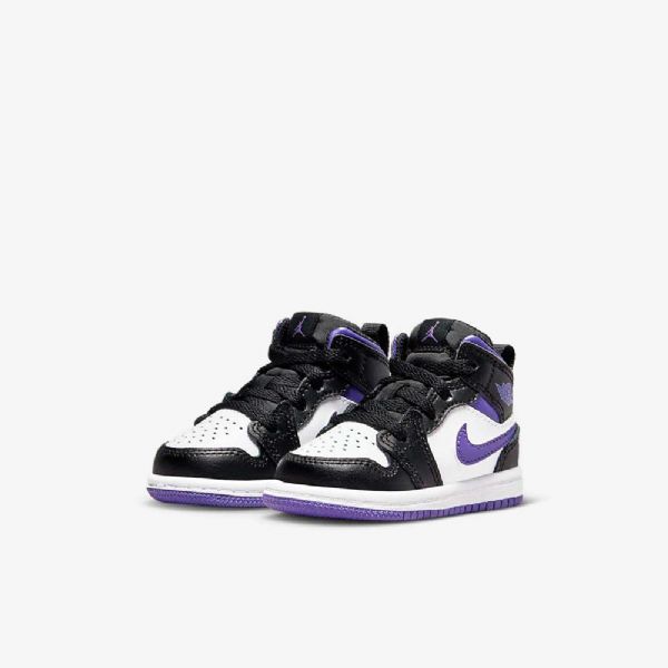 Nike Air Jordan 1 Mid Tops Kengät Lapsille Keltainen Musta