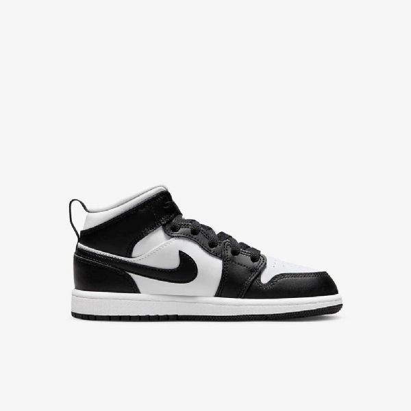 Nike Air Jordan 1 Mid Tops Kengät Lapsille Musta Punainen Tumma