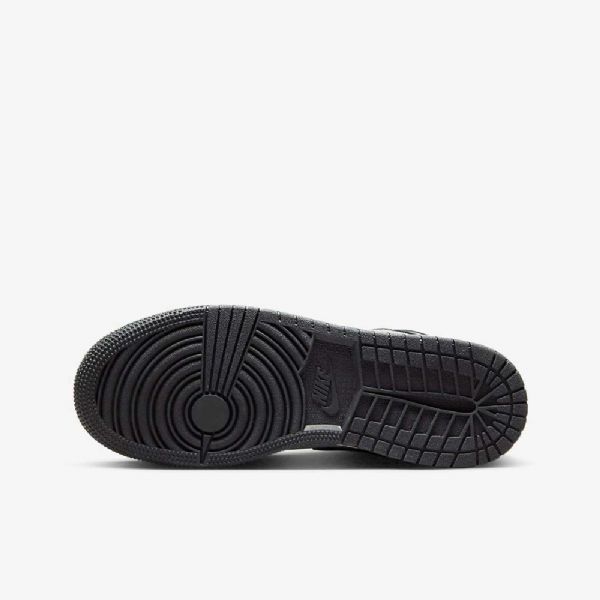 Nike Air Jordan 1 Mid Tops Kengät Lapsille Musta Punainen Tumma