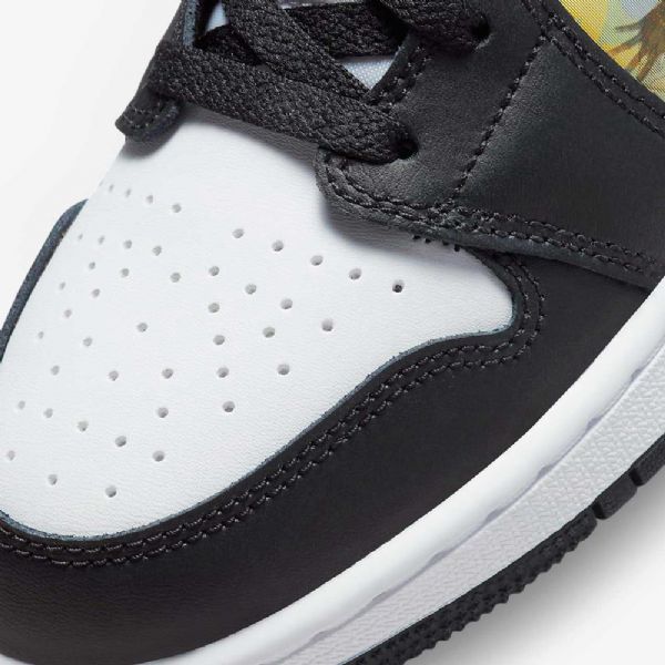 Nike Air Jordan 1 Mid Tops Kengät Lapsille Musta Punainen Tumma