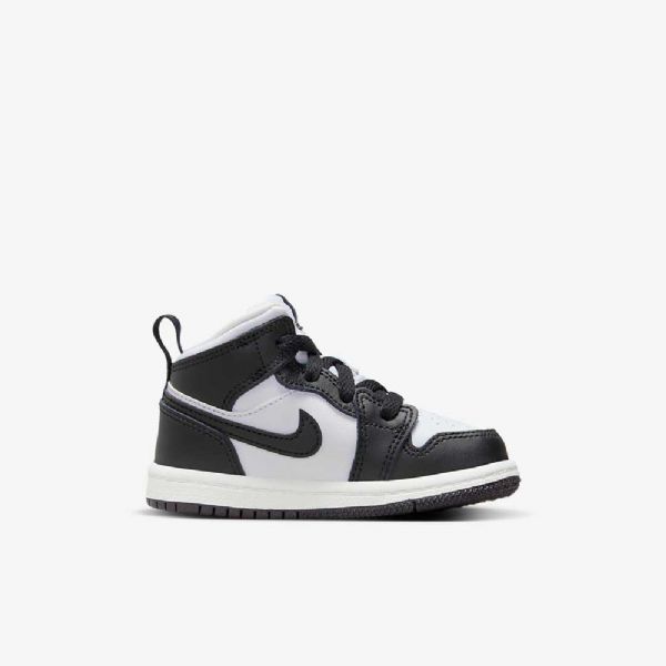 Nike Air Jordan 1 Mid Tops Kengät Lapsille Musta Punainen Tumma