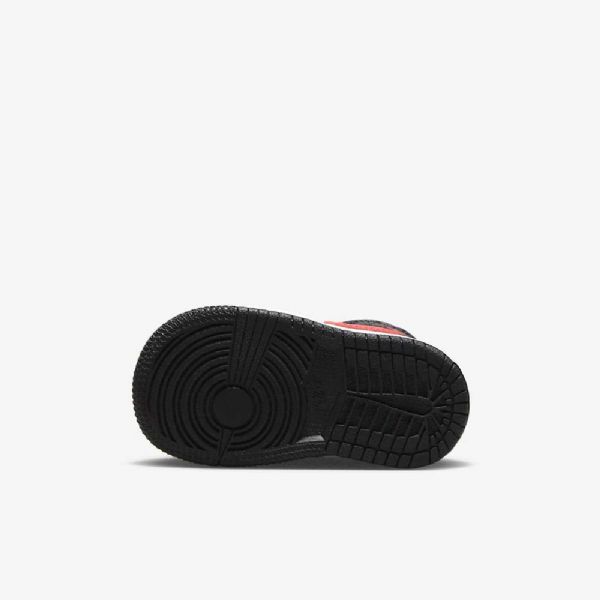 Nike Air Jordan 1 Mid Tops Kengät Lapsille Musta Valkoinen Punainen