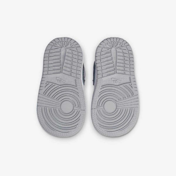 Nike Air Jordan 1 Mid Tops Kengät Lapsille Vaaleanharmaa Valkoinen