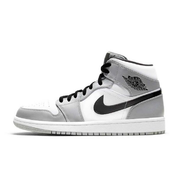 Nike Air Jordan 1 Mid Tops Kengät Miehille Harmaa