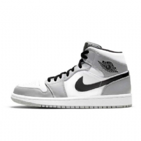 Nike Air Jordan 1 Mid Tops Kengät Miehille Harmaa