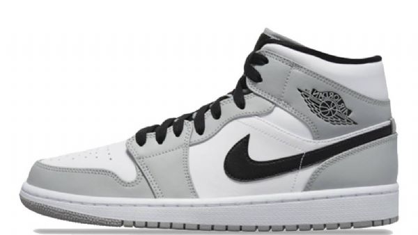 Nike Air Jordan 1 Mid Tops Kengät Miehille Harmaa