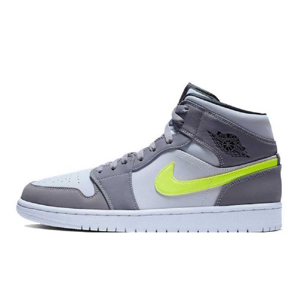 Nike Air Jordan 1 Mid Tops Kengät Miehille Harmaa