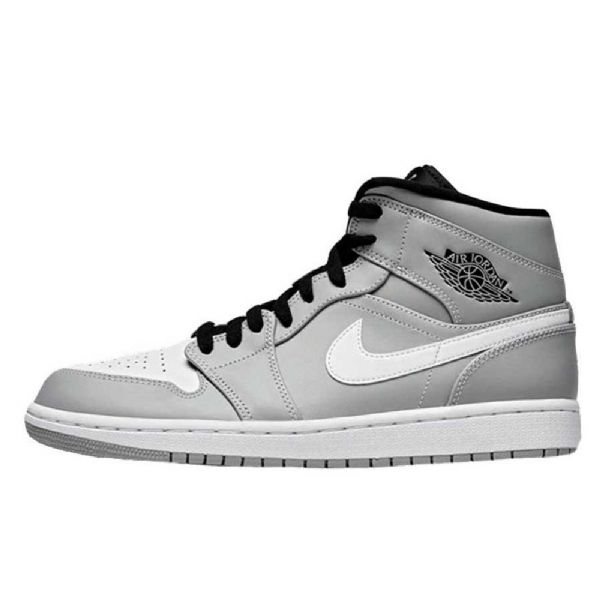 Nike Air Jordan 1 Mid Tops Kengät Miehille Harmaa