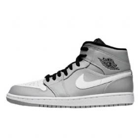 Nike Air Jordan 1 Mid Tops Kengät Miehille Harmaa