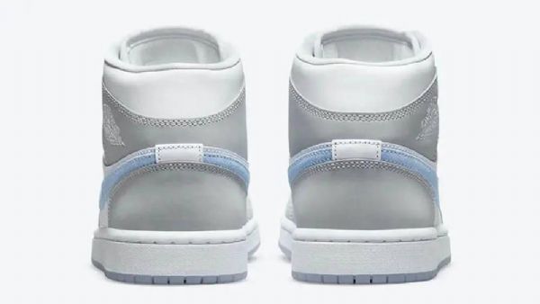 Nike Air Jordan 1 Mid Tops Kengät Miehille Harmaa Sininen