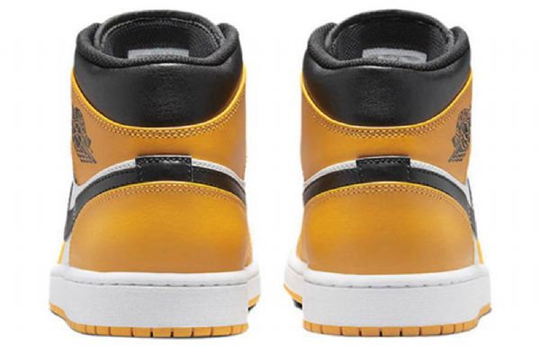 Nike Air Jordan 1 Mid Tops Kengät Miehille Keltainen