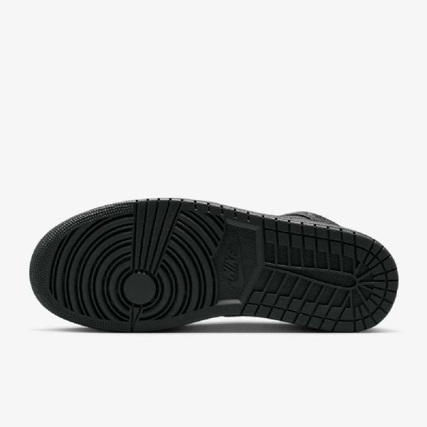 Nike Air Jordan 1 Mid Tops Kengät Miehille Musta