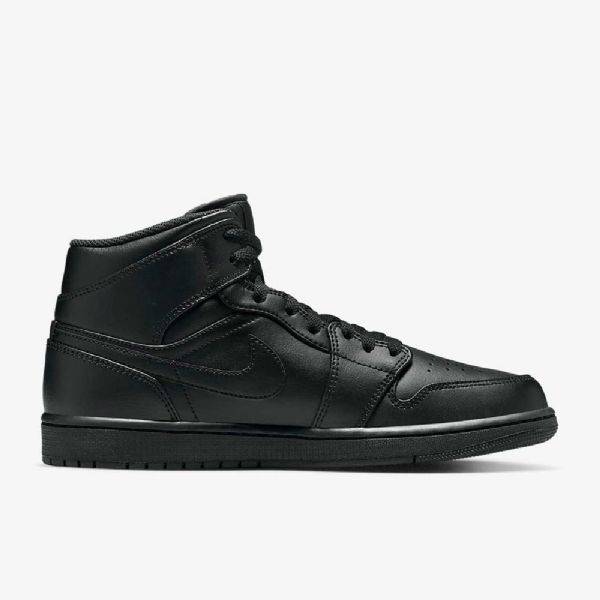 Nike Air Jordan 1 Mid Tops Kengät Miehille Musta