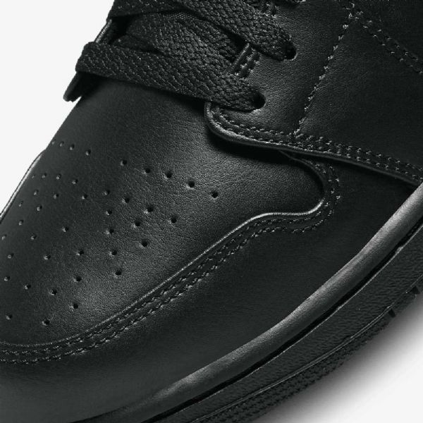 Nike Air Jordan 1 Mid Tops Kengät Miehille Musta