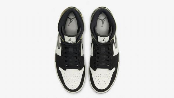 Nike Air Jordan 1 Mid Tops Kengät Miehille Naamiointivihreä