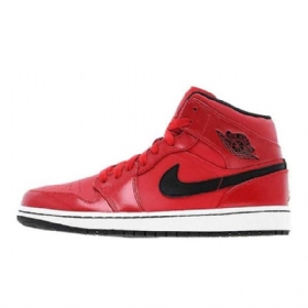 Nike Air Jordan 1 Mid Tops Kengät Miehille Punainen