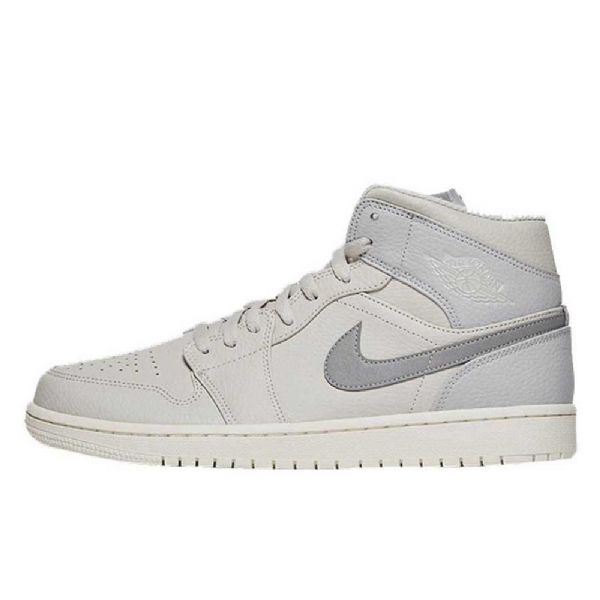 Nike Air Jordan 1 Mid Tops Kengät Miehille Vaaleanharmaa