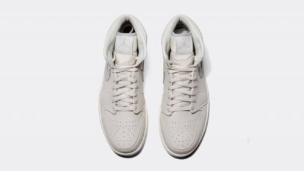 Nike Air Jordan 1 Mid Tops Kengät Miehille Vaaleanharmaa