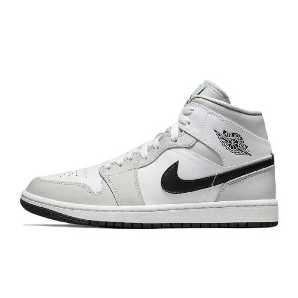 Nike Air Jordan 1 Mid Tops Kengät Miehille Vaaleanharmaa
