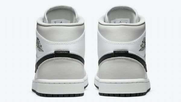Nike Air Jordan 1 Mid Tops Kengät Miehille Vaaleanharmaa