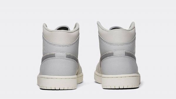 Nike Air Jordan 1 Mid Tops Kengät Miehille Vaaleanharmaa