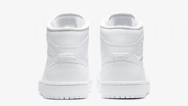 Nike Air Jordan 1 Mid Tops Kengät Miehille Valkoinen
