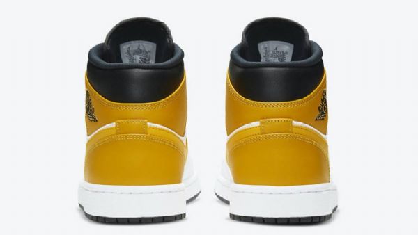Nike Air Jordan 1 Mid Tops Kengät Miehille Valkoinen Kulta