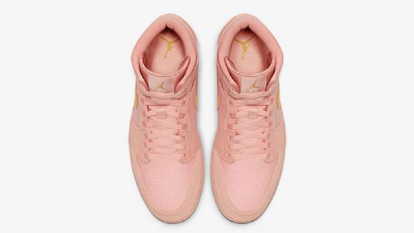 Nike Air Jordan 1 Mid Tops Kengät Naisille Coral Kulta