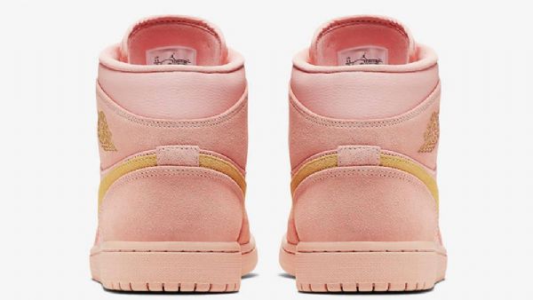 Nike Air Jordan 1 Mid Tops Kengät Naisille Coral Kulta