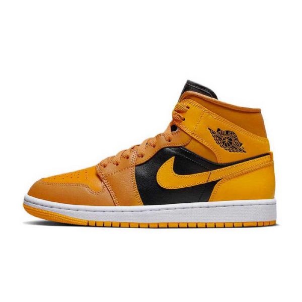 Nike Air Jordan 1 Mid Tops Kengät Naisille Keltakulta