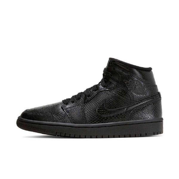 Nike Air Jordan 1 Mid Tops Kengät Naisille Musta