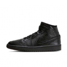 Nike Air Jordan 1 Mid Tops Kengät Naisille Musta