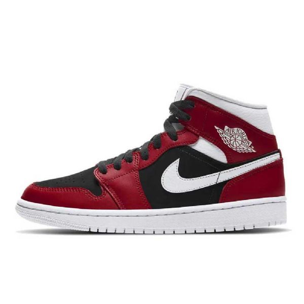 Nike Air Jordan 1 Mid Tops Kengät Naisille Punainen Musta