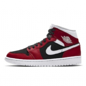 Nike Air Jordan 1 Mid Tops Kengät Naisille Punainen Musta