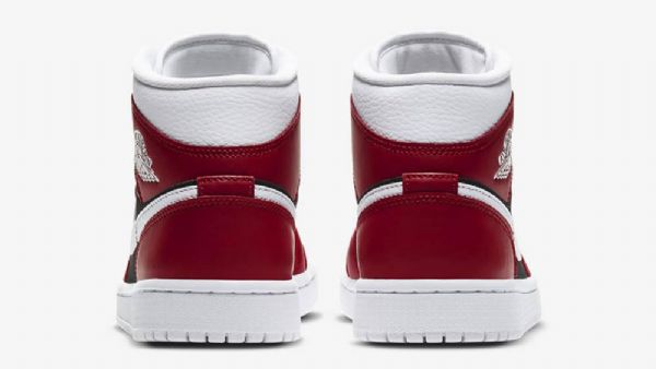 Nike Air Jordan 1 Mid Tops Kengät Naisille Punainen Musta