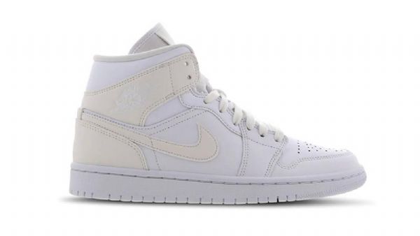 Nike Air Jordan Air 1 Mid Tops Kengät Naisille Valkoinen