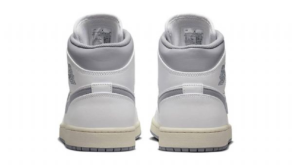 Nike Air Jordan 1 Mid Tops Kengät Naisille Valkoinen Harmaa