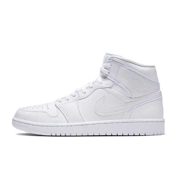 Nike Air Jordan 1 Mid Tops Kolmikengät Naisille Valkoinen