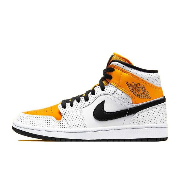 Nike Air Jordan 1 Mid Tops Laserkengät Naisille Oranssi