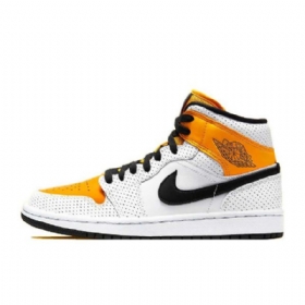 Nike Air Jordan 1 Mid Tops Laserkengät Naisille Oranssi